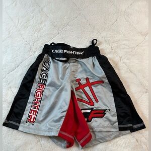 Cage Fighter youth medium M Jordan Trained MMA authentic shorts